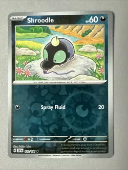 Pokemon TCG * SV Surging Sparks * 120/191 Shroodle Common * REVERSE HOLO * NM - Image 1