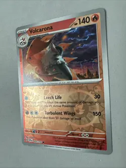Pokemon TCG * SV Surging Sparks * 025/191 Volcarona Common * REVERSE HOLO * NM - Image 2