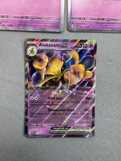 Abra Kadabra & Alakazam ex SVP 050 MINT 151 Promo 3 Card Set Pokemon MINT MT - Image 2