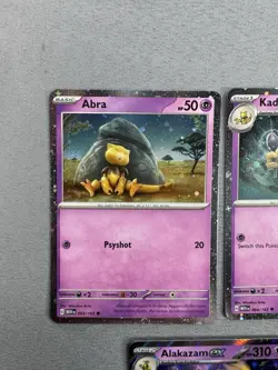 Abra Kadabra & Alakazam ex SVP 050 MINT 151 Promo 3 Card Set Pokemon MINT MT - Image 3