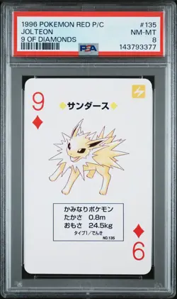 1996 Pokemon Red/Charizard Poker Card - Image 1