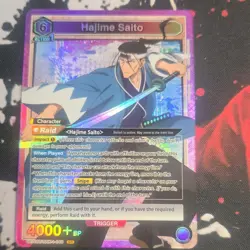 Union Arena Hajime Saito SR Holo Card Rurouni Kenshin UE1BT/RKN-1-040 - Image 1