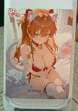 Asuka Evangelion R-11 Velvety Desires Goddess Story Anime Waifu Card - Image 1