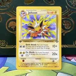 Pokemon Jolteon TCG Jungle 1st Edition 20/64 Regular Rare Non-Holo Card NM-M - Image 1