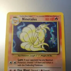 Ninetales 12/102 - ERROR HOLO BLEED - VINTAGE WOTC POKEMON CARD - LP/NM - Image 4
