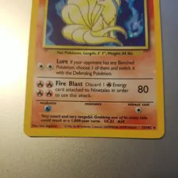 Ninetales 12/102 - ERROR HOLO BLEED - VINTAGE WOTC POKEMON CARD - LP/NM - Image 5
