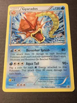 Gyarados XY109 Black Star Promo *LP* Pokemon Card Cosmo Holo Rare - Image 1