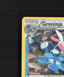 Greninja 40/122 Breakpoint Cracked Ice Holo Rare Pokemon Card LP - Image 3