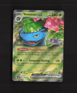 Venusaur ex 001/142 Stellar Crown Ultra Rare Holo Stamped Pokemon Card NM - Image 1