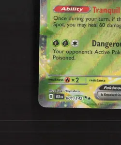 Venusaur ex 001/142 Stellar Crown Ultra Rare Holo Stamped Pokemon Card NM - Image 5