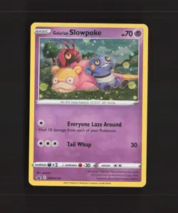 Galarian Slowpoke SWSH126 Sword & Shield Black Star Promo Holo Pokemon Card LP - Image 1