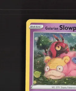 Galarian Slowpoke SWSH126 Sword & Shield Black Star Promo Holo Pokemon Card LP - Image 3
