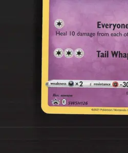 Galarian Slowpoke SWSH126 Sword & Shield Black Star Promo Holo Pokemon Card LP - Image 5