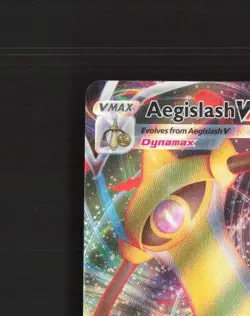 Aegislash VMAX 127/185 Vivid Voltage Ultra Rare Holo Pokemon Card NM - Image 3