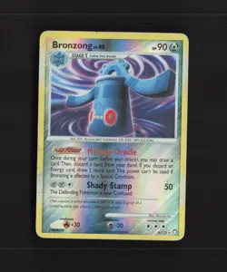 Bronzong 6/123 Mysterious Treasures Reverse Holo Rare Pokemon Card DMG - Image 1