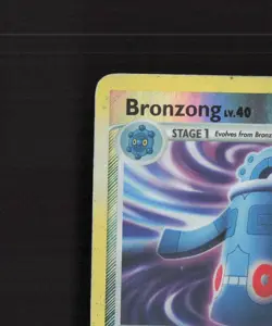 Bronzong 6/123 Mysterious Treasures Reverse Holo Rare Pokemon Card DMG - Image 3