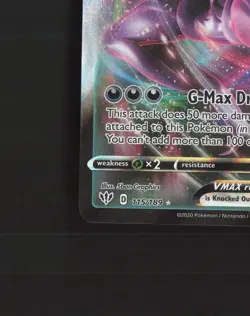 Grimmsnarl VMAX 115/189 Darkness Ablaze Ultra Rare Holo Pokemon Card NM - Image 5