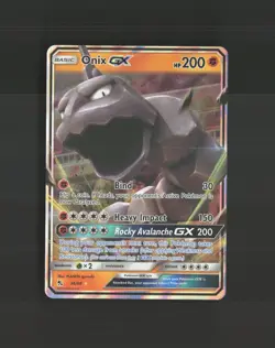 Onix GX 36/68 Hidden Fates Ultra Rare Holo Pokemon Card NM - Image 1