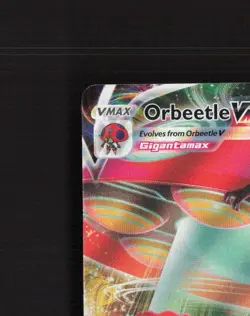 Orbeetle VMAX 021/185 Vivid Voltage Ultra Rare Holo Pokemon Card NM - Image 3