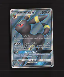 Umbreon GX 142/149 Sun & Moon Full Art Ultra Rare Holo Pokemon Card MP - Image 1