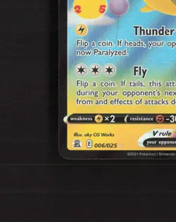 Flying Pikachu V 006/025 Celebrations Stamped Ultra Rare Holo Pokemon Card NM - Image 5
