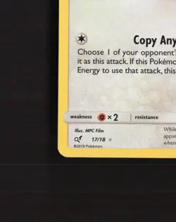 Ditto 17/18 Detective Pikachu Rare Holo Pokemon Card NM - Image 5
