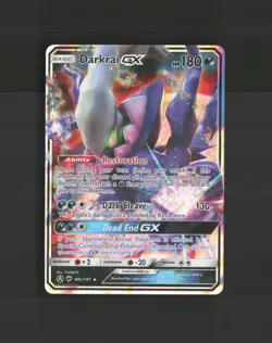 Darkrai GX 88a/147 Burning Shadows Ultra Rare Holo Pokemon Card NM - Image 1