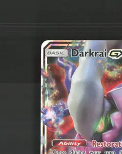 Darkrai GX 88a/147 Burning Shadows Ultra Rare Holo Pokemon Card NM - Image 3