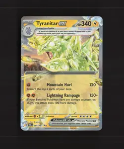 Tyranitar ex 066/197 Obsidian Flames Ultra Rare Holo Pokemon Card NM - Image 1