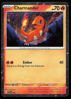 Charmander 047 Cosmos Holo Scarlet & Violet Promo Pokemon Card - Image 1