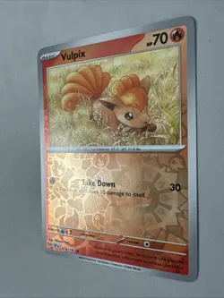 Pokemon TCG * SV Surging Sparks * 016/191 Vulpix Common * REVERSE HOLO * NM - Image 2