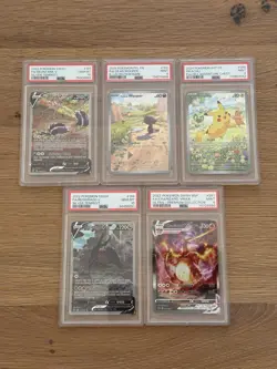 Pokemon PSA GRADED Card Lot Pikachu Charizard PROMO Alt Art - 5 CARD LOT - Image 1