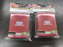 2 Set Yugioh Official Protector Slifer the Sky Dragon Red 100 Sleeve Japan new - Image 1