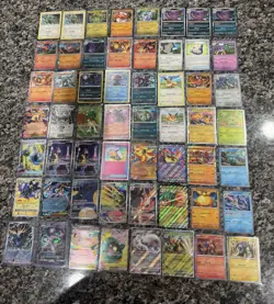 POKEMON TCG LOT 56 CARDS TOTAL ILLUSTRATION RARE FULL ART EX CHARIZARD GENGAR - Image 1