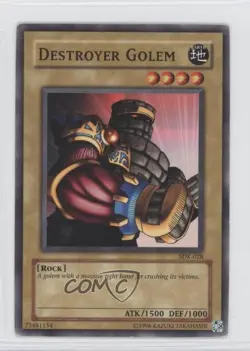 Destroyer Golem Unlimited YuGiOh Starter Deck Kaiba #SDK-028 2002 READ - Image 1
