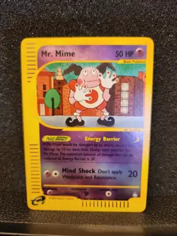 Pokemon TCG Mr. Mime - 95a/147 - Pokemon Aquapolis Reverse Holo Rare Card LP - Image 1