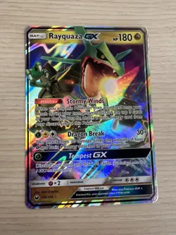 Pokemon Rayquaza GX Holo Card 109/168 Sm-Celestial Storm - Image 1
