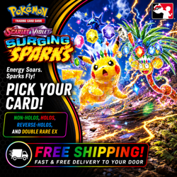 Choose your Surging Sparks Singles, Normal/Holo/Reverse FREE SHIP on 2+ cards! - Image 1