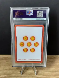 Dragon Ball Fusion World Card Case Son Goku Gold Energy Marker #E01-01 PSA 10 - Image 2