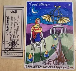 MTG ARTIST PROOF WB Ornithopter Time Walk AP Sketch Art Amy WEBER Magic - Image 1