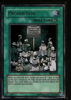 Prohibition - PSV-E039 - Rare - Yugioh - Image 1