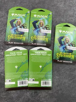 Magic The Gathering Secrets Of Strixhaven Play Boosters Lot Of 5 NEW SEALED - Image 4