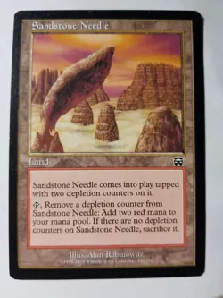 Sandstone Needle NM/M Mercadian Masques Red Depletion Land 326/350 MTG Magic - Image 1