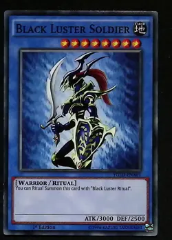 Black Luster Soldier - YGLD-ENA01 - Common - 1st Edition - Yugioh - Image 1