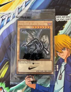 Yugioh Red-Eyes Black Dragon Nike Worlds Promo NKC1-EN002 Collaboration 2025 - Image 1