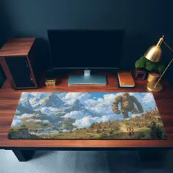 Tribal Giants Themed Playmat - Kawaii Anime Style Gaming Mat for MTG, YuGiOh - Image 3