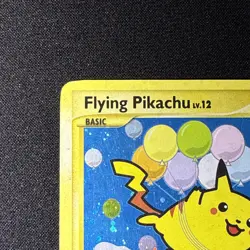 Flying Pikachu 113/111 Rising Rivals Holo Secret Rare Pokemon MP Moderate Play - Image 2