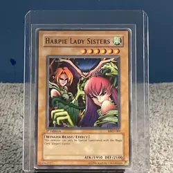 Yugioh Harpie Lady Sisters MRD-009 Super Rare Original 1st edition MP grade - Image 2