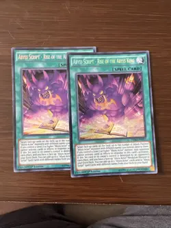YUGIOH TCG ABYSS SCRIPT RISE OF THE ABYSS KING DESO-EN027 SECRET 1ST EDITION - Image 1
