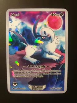 ✨ Pokemon Absol Kristall | Custom Card ** Exklusive ** Kunstkarte ** RARE ✨ - Image 1